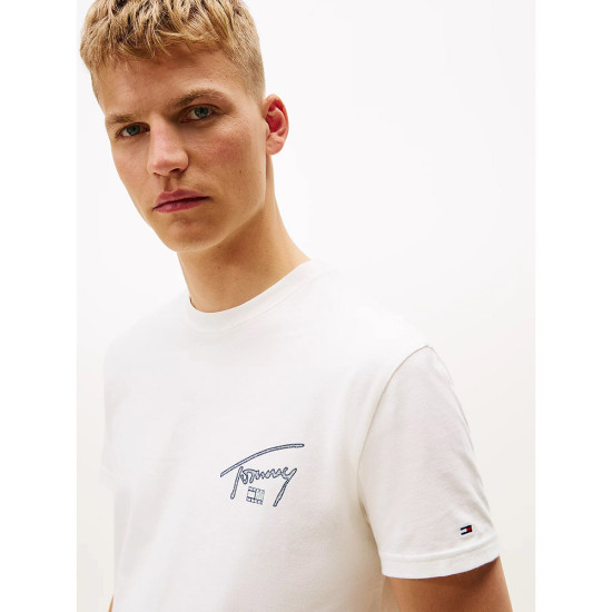 Tommy Hilfiger Ανδρική κοντομάνικη μπλούζα Signature Back Logo Crew Neck T-Shirt